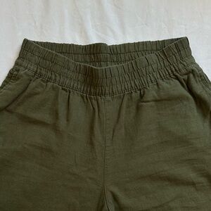 Old Navy Olive Green Linen Pants